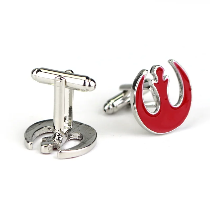 star wars movie figure cufflinks western animiation cosplay accessories cute alloy mental creative cufflinks surprising present free global shipping