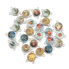 12 шт. индивидуальных наклеек, медали католического розального центра, портрет Иисуса Святого Анны, Джона боsco