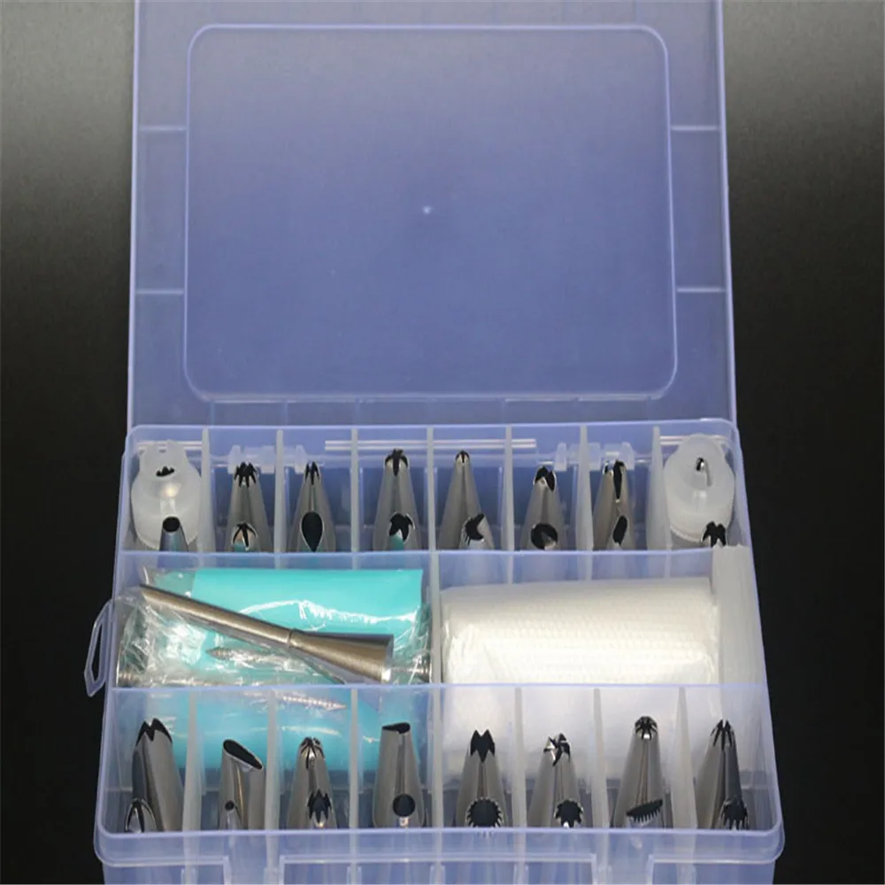 Кондитерский мешок с насадками из нержавеющей стали 49 шт./компл. |