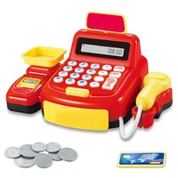kid supermarket cash register sound light toy electric pretend play groceries toys kids scanner cashier role play game xmas gift