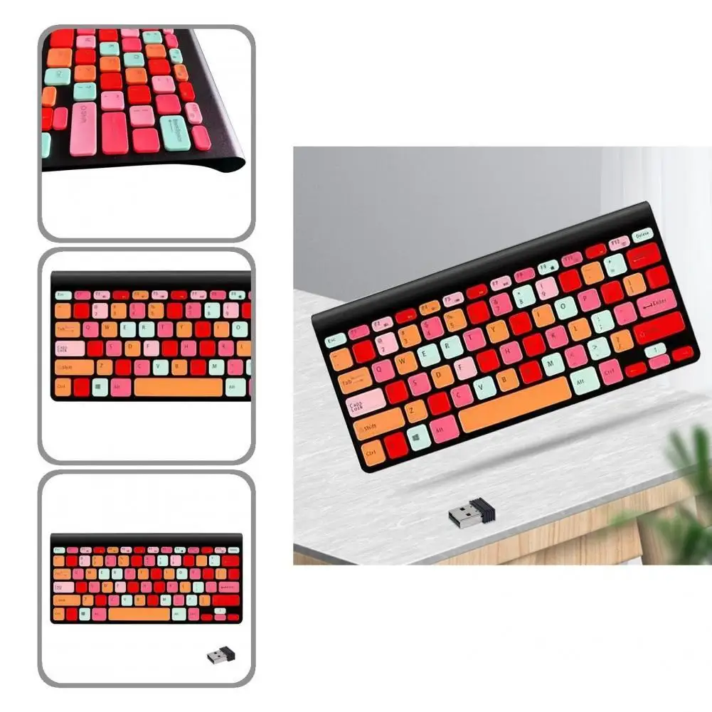 

Клавиатура для ноутбука с быстрым откликом, практичная клавиша шоколада 2,4 ГГц