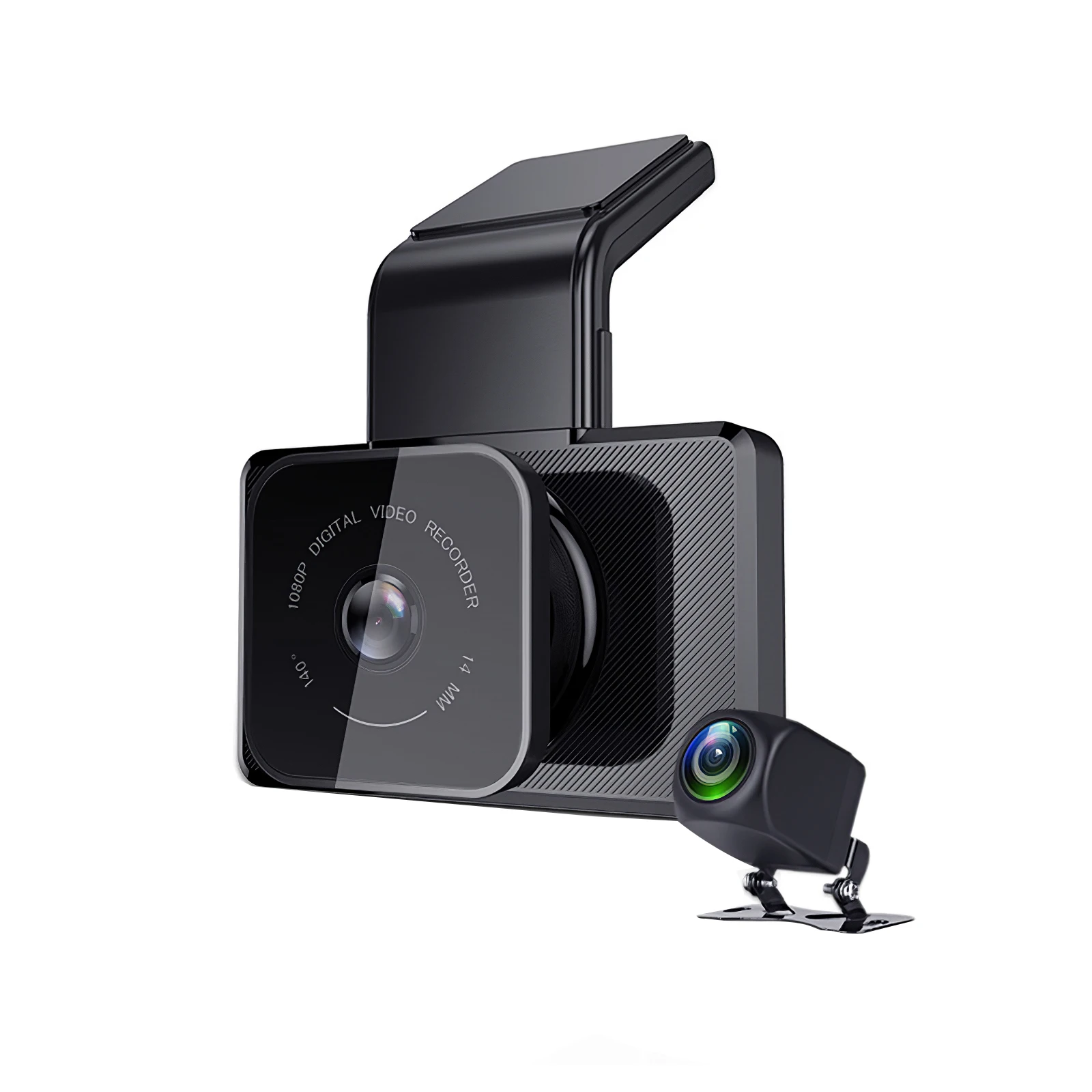 

Covert Dual-recording Driving Recorder with Night Vision with WIFI and GPS Track 1080P No Light Night Vision Rear Camera