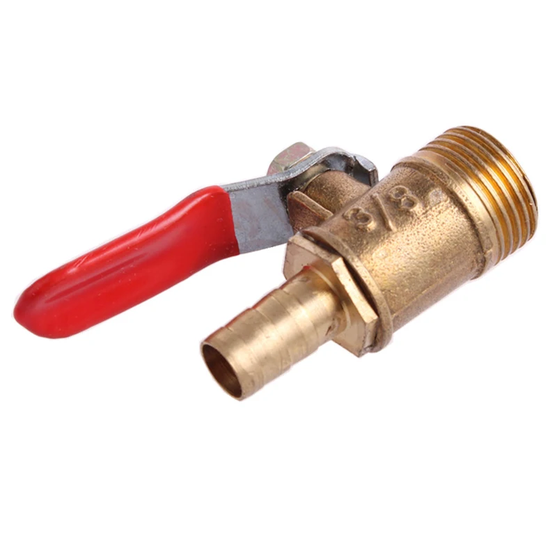 6 мм-12 мм встраиваемый латунный запорный шаровой клапан для шланга фитинги воды