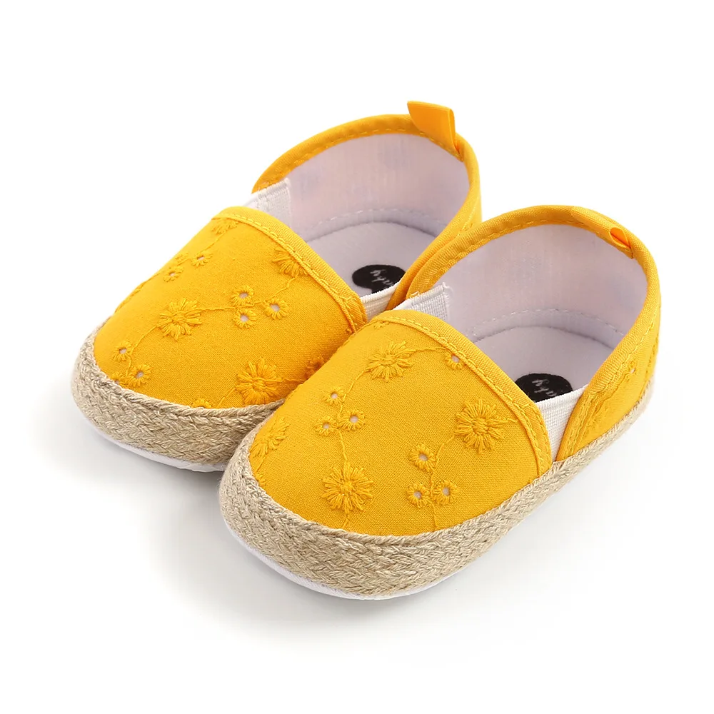 

Embroidery Toddlers Baby Cotton Shoes Cute Infant Baby Soft Bottom First walkers Baby Anti-slip Baby shoes