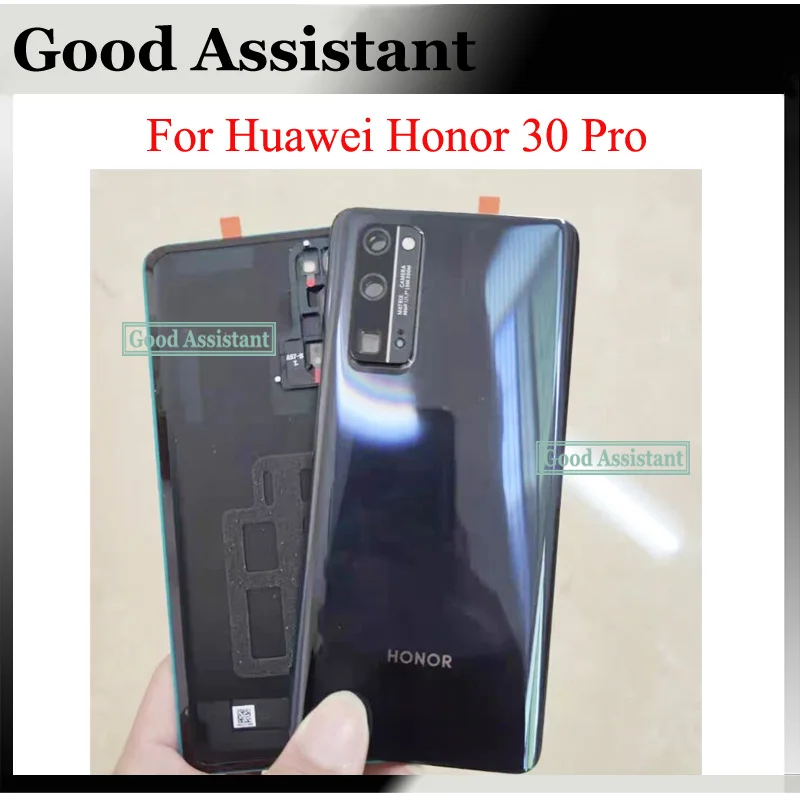 Original For Huawei Honor 30 Pro EBG-AN10 5G EBG-AN00 Back Battery Cover Door Housing case Rear Glass lens parts Replacement | Мобильные
