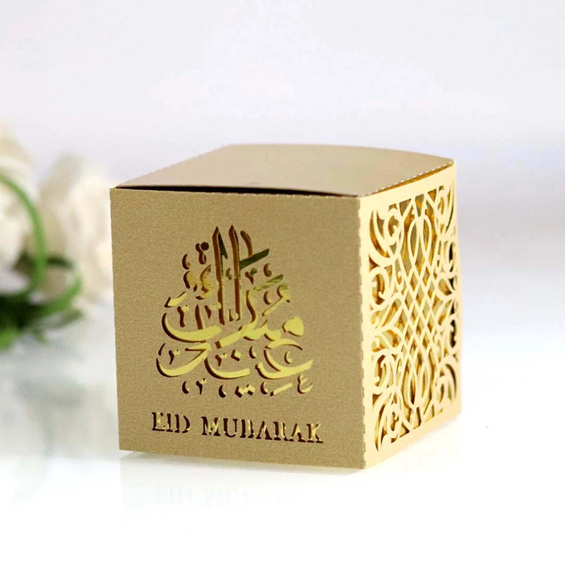 50 шт в лоте прикольные ИД Мубарак коробка Рамадан день рождения ребенка