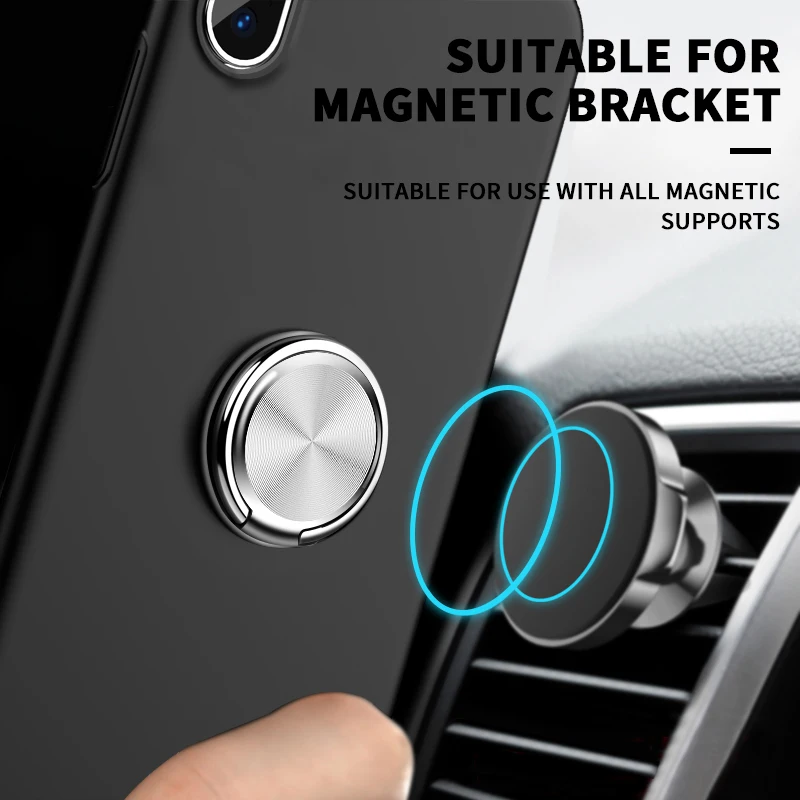 

Luxury Spin Rotatable Phone Holder 360 Degree Rotatable Magnet Metal Finger Ring Smartphone Socket For Magnetic Smartphone Stand