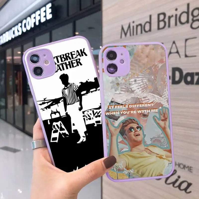 

Niall Horan Heartbreak weather Phone Case Matte Transparent for iPhone 7 8 11 12 s mini pro X XS XR MAX Plus cover funda