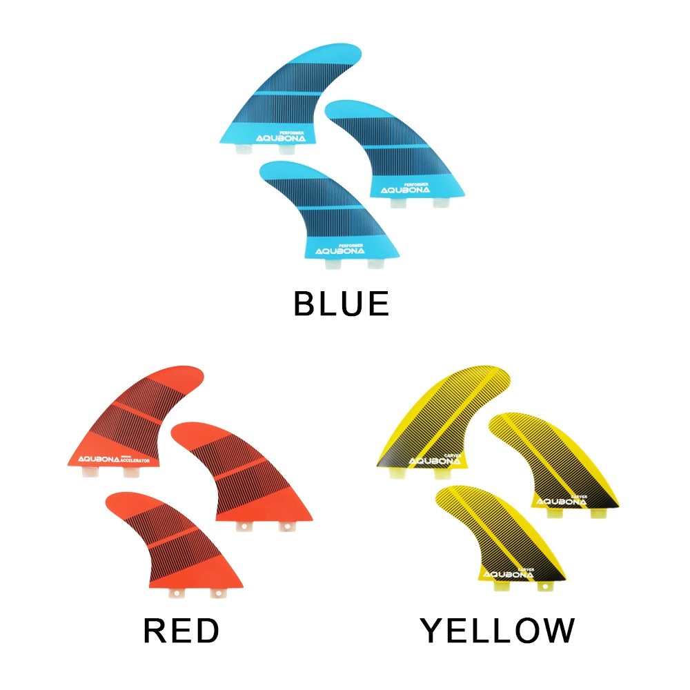 

Fiberglass Surfboard Fins FCS Surf Shortboard Fins Thruster Tri Fins For Surfing