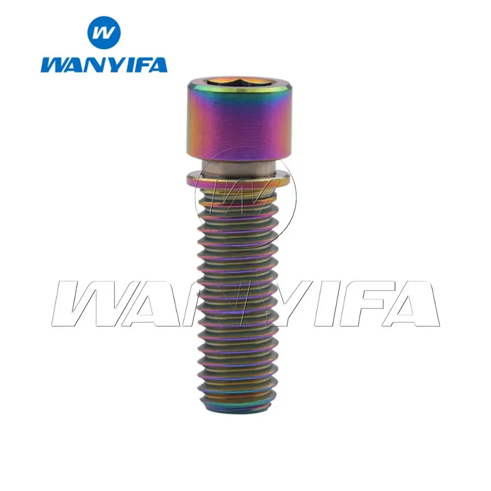 M8x25 Rainbow Велосипедный титановый болт Ti с шестигранной головкой M8x20 25 мм для BMX штока велосипедные винты велосипедные болты для выноса руля - Цвет: M8x25 Rainbow
