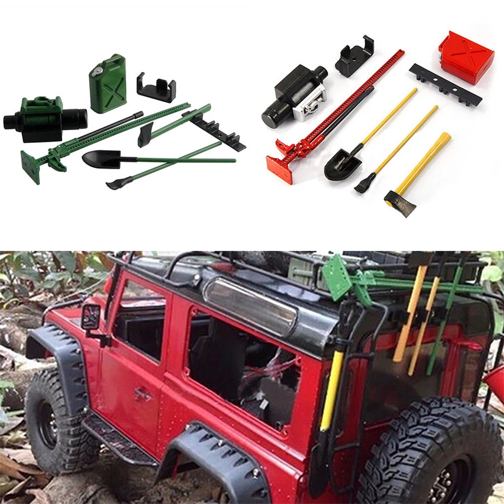 

RCTOYFUN Simulated Decorations Plastic Tool DIY Appearance Decoration Accessories For 1/10 RC Crawler Truck D90 D110 Axial SCX10
