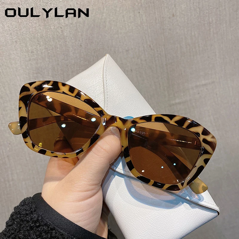 Солнечные очки Oulylan кошачий глаз женские винтажные Роскошные брендовые