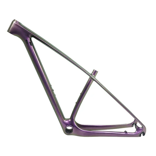 Winowsports дешевые 27,5 er и 29er карбоновая горная рама mtb 650b 15 17 19 21 дюймов UD черная и хамелеоновая таможенная краска - Цвет: Purple Chameleon