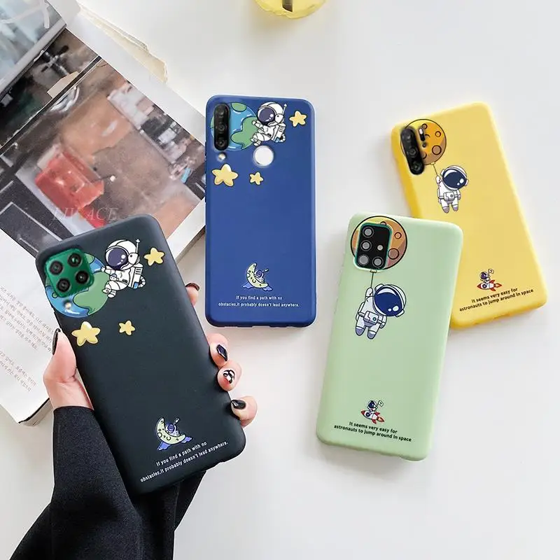 

Space Planet Astronaut Phone Case For Huawei P40 P30 P20 Lite Pro Y5 Y6 Y7 Y9 Prime P Smart Plus 2018 2019 Z Silicone Cover