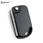 KEYYOU 10x для VW брелок для ключей Volkswagen Shell чехол для дистанционного ключа автомобиля чехол для автомобильного ключа-транспондера HU66 Blade Auto Key для Бразилии Mark
