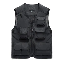 multipocket mesh vest men plus size 7xl summer breathable mens vest photography waistcoat quick dry fishing brand colete mascul