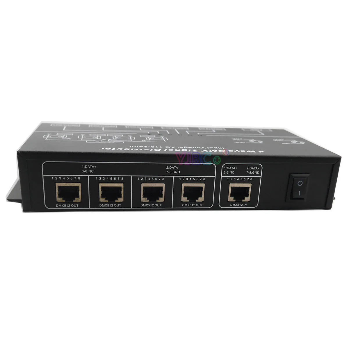 DMX512 сплиттер усилителя DMX124 DMX повторитель сигнала 4CH 4 выхода порта 4 способа DMX Sinnal дистрибьютор; AC100V-240V вход