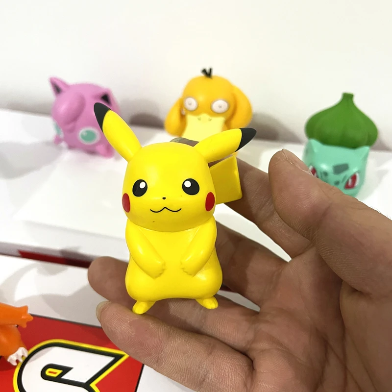 TOMY 2-4cm 6/24/144pcs Takara Tomy Pokemon Action Figure Toys Mini Figures Model Toy Pikachu Anime Kids Doll Birthday Gifts