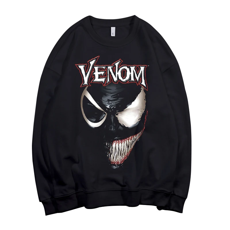 Todhoof Venom унисекс вырез лодочкой хлопковая толстовка Азиатский размер