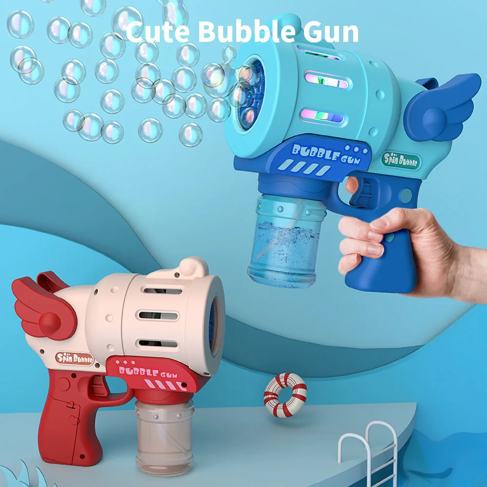 

Новинка 2022, автоматическая пузырьковая машина для помещений и улицы, пузырьковая машина в форме пистолета, захватывающая Пузырьковая машин...