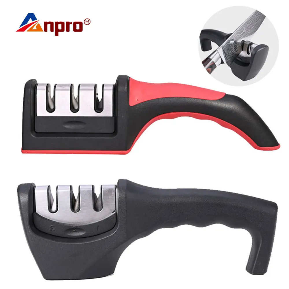 Профессиональный Кухня Ножи станок для заточки 3 этапа Сталь Керамика ножей