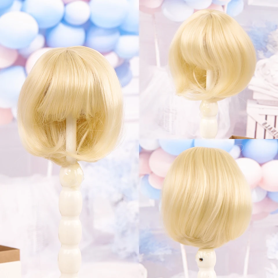 1/3 шарнирные синтетические короткие челки средней длины черные и золотые парики