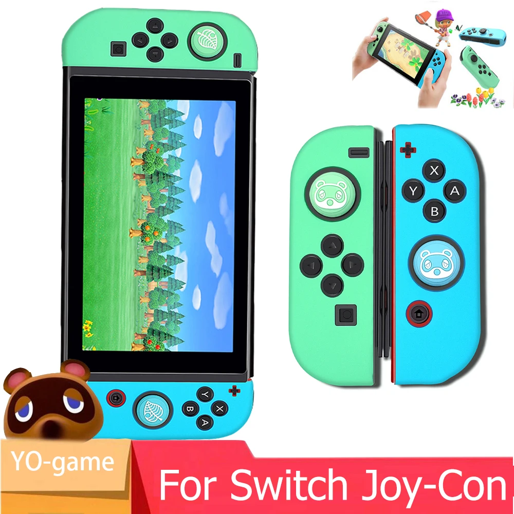Nintendo Switch силиконовый резиновый облегающий чехол Крышка Joy Con контроллер животных