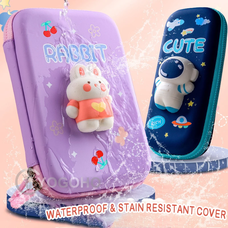 Box School Supplies Stationery Waterproof Pens Case Relief Eva Plastic Hard Eraser Holder Gift Pouch
