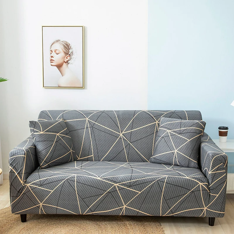 

L-shaped Sofa Covers for Living Room Elastic Sofa Slipcovers Couch Cover Stretch Corner Sofa Cover Chaise Longue Need Buy 2PCS