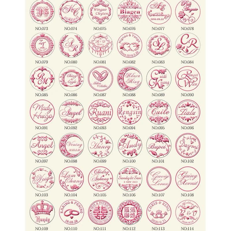 DIY старинная печать в стиле ретро индивидуальное название Свадебный восковой