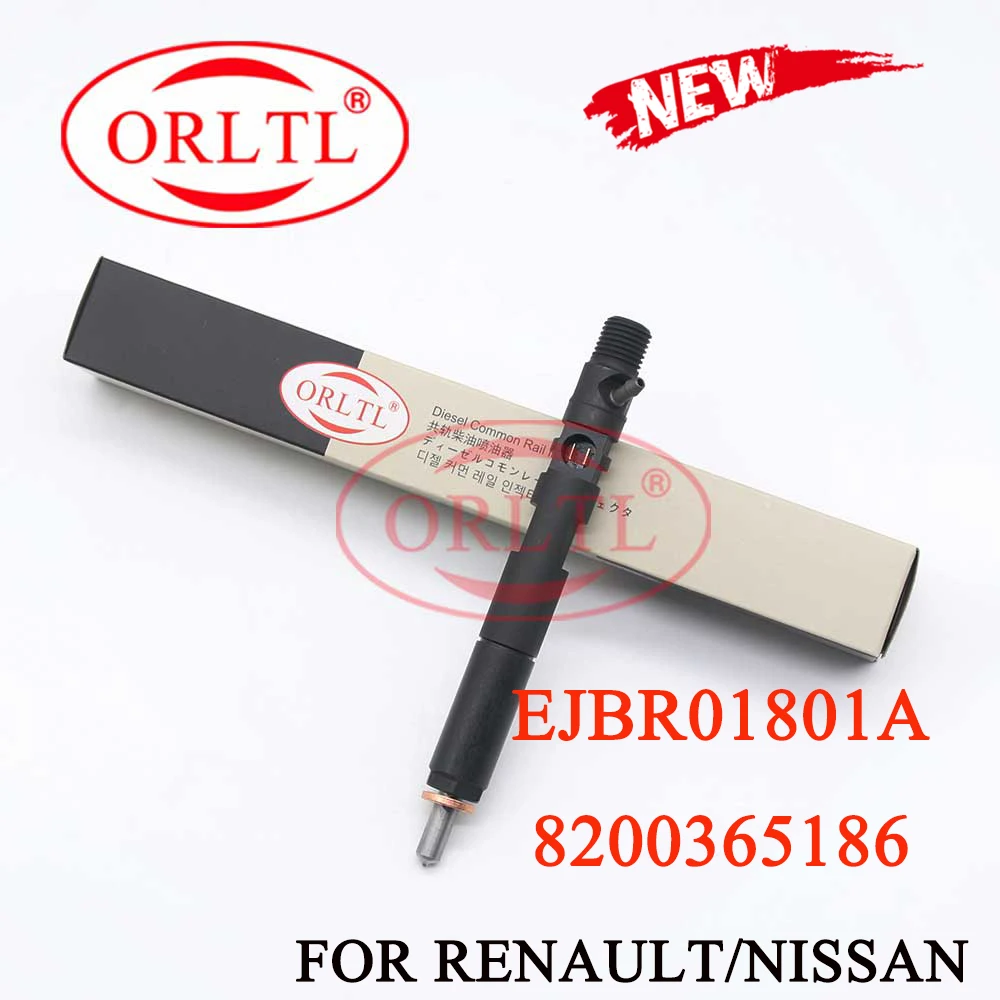 

ORLTL 4pcs Diesel Injector EJBR01801A 8200365186 Common Rail assembly EJBR 01801A Fuel Injection Nozzle ForNISSAN RENAULT Euro 3