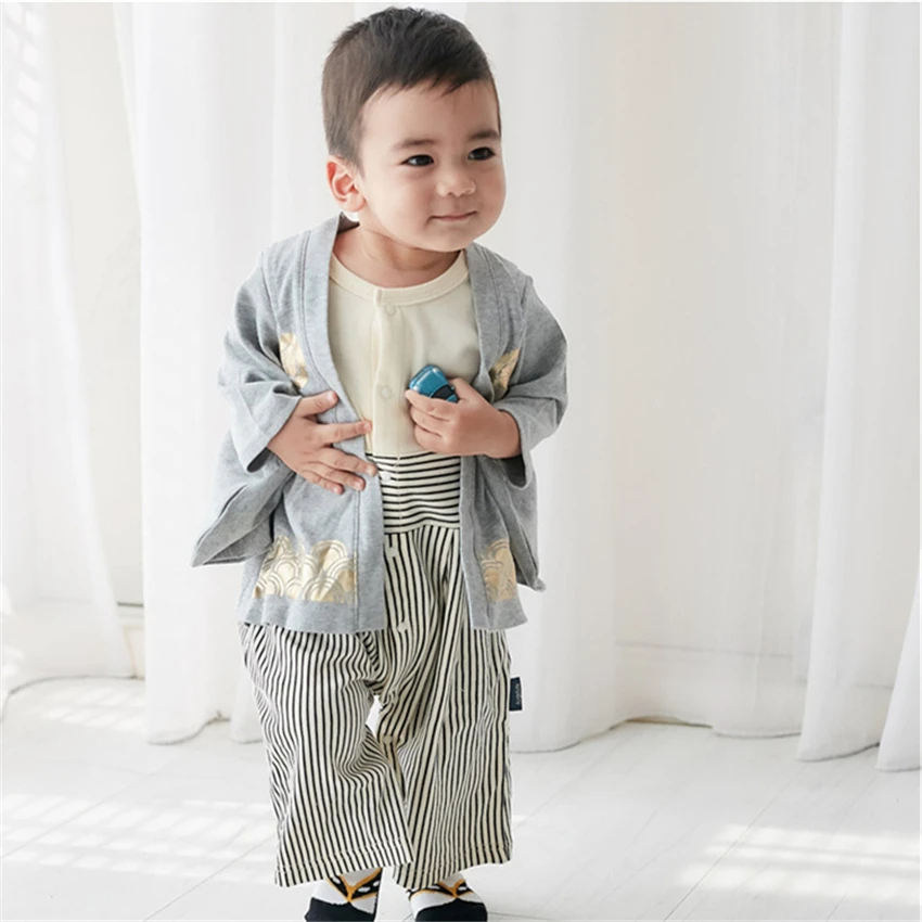 Детский комбинезон для новорожденных в традиционном японском стиле Костюм