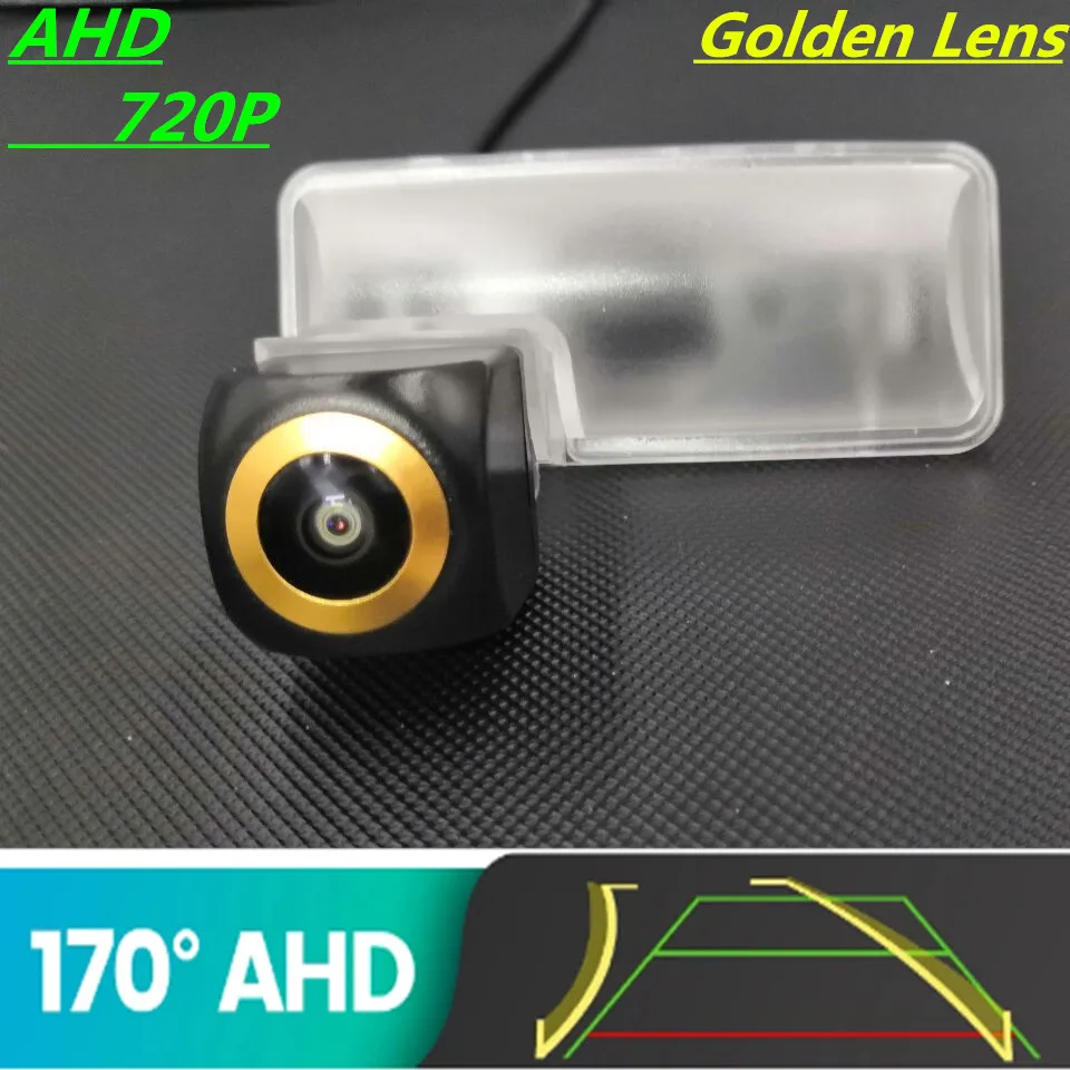 

AHD 720P Golden Lens Trajectory Car Rear View Camera For Subaru Impreza GJ GP 2011~2015 Outback Legacy Tribeca Vehicle Monitor