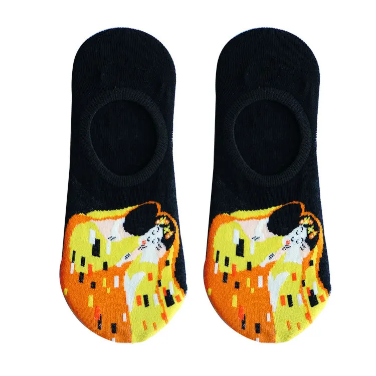 Литературные винтажные смешные носки со всемирно известным рисунком женские