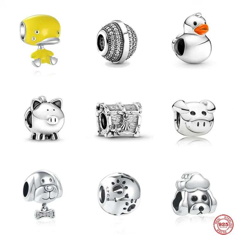 Новый искусственный Серебряный утенок свинка курица собака Сделай Сам