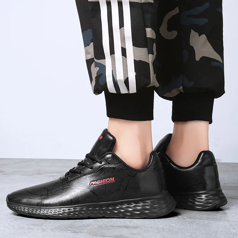 

New Arrivals Men Casual Shoes Sneakers PU Lesther Breathable Fashion Lightweight Trainers Male Footwear Adult Tenis Masculino