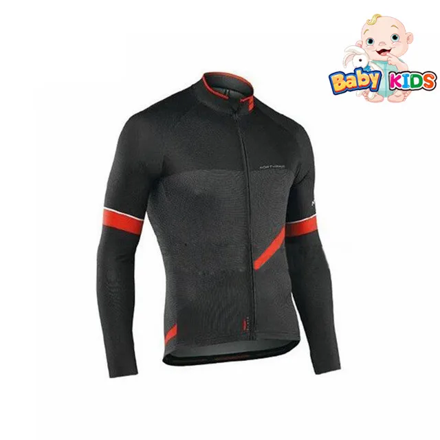 Winter Kids Shirt Детская одежда Ropa Ciclismo с длинным рукавом, комплекты из Джерси для велоспорта, осенние дышащие детские костюмы для велоспорта, одежда для велоспорта для мальчиков - Цвет: Winter Kids Shirt