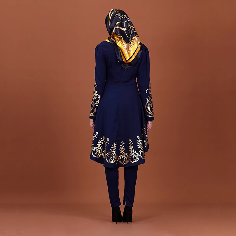 

2020 Muslim Dress Women Islamic Clothing Moroccan Kaftan Hot Stamping Fashion Abayas Robe Dubai Abaya Turkish Clothes New