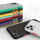 Чехол для телефона iPhone 13, 12, 11 Pro, X, XR, XS Max, 7, 8, 6 Plus, SE 2020, роскошная Матовая защитная задняя крышка с контрастной цветной рамкой