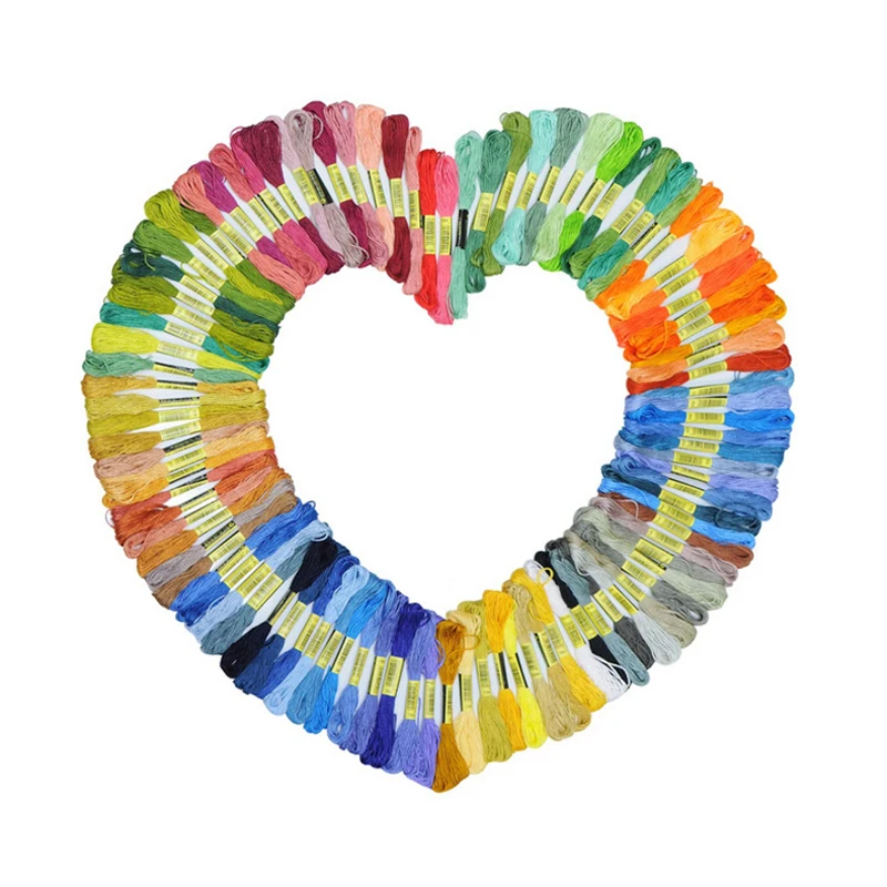 Нить шелковая для вышивания сделай сам 50/100 шт. нить похожая крестиком 100% длинная