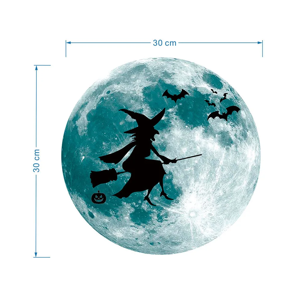 1 шт зеленые наклейки Светящиеся в темноте глаза настенные стеклянные летучая