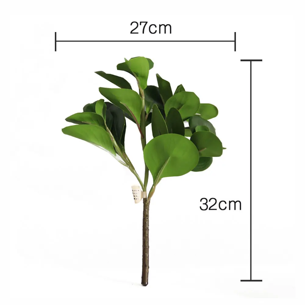 Искусственный цветок растение Зеленый лист композиция зеленое реквизит для