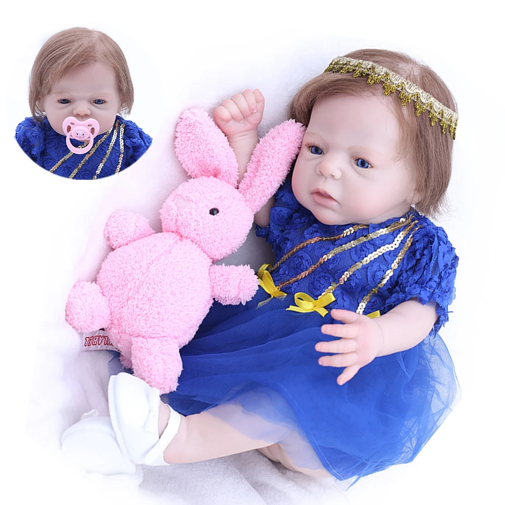

BeBe Reborn Doll Full Silicone Body 55cm Reborn Baby Dolls Lifelike Newborn Baby Gift Juguetes Babies Juguetes Brinquedos