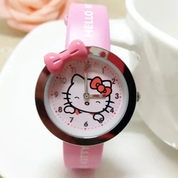 Детские часы для девочек милые водонепроницаемые кварцевые электронные с
