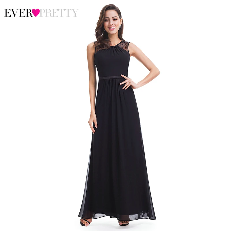 Ever Pretty элегантные вечерние платья Ever Pretty A-Line с круглым вырезом из бисера без рукавов Дешевые вечерние платья Vestido Longo Festa