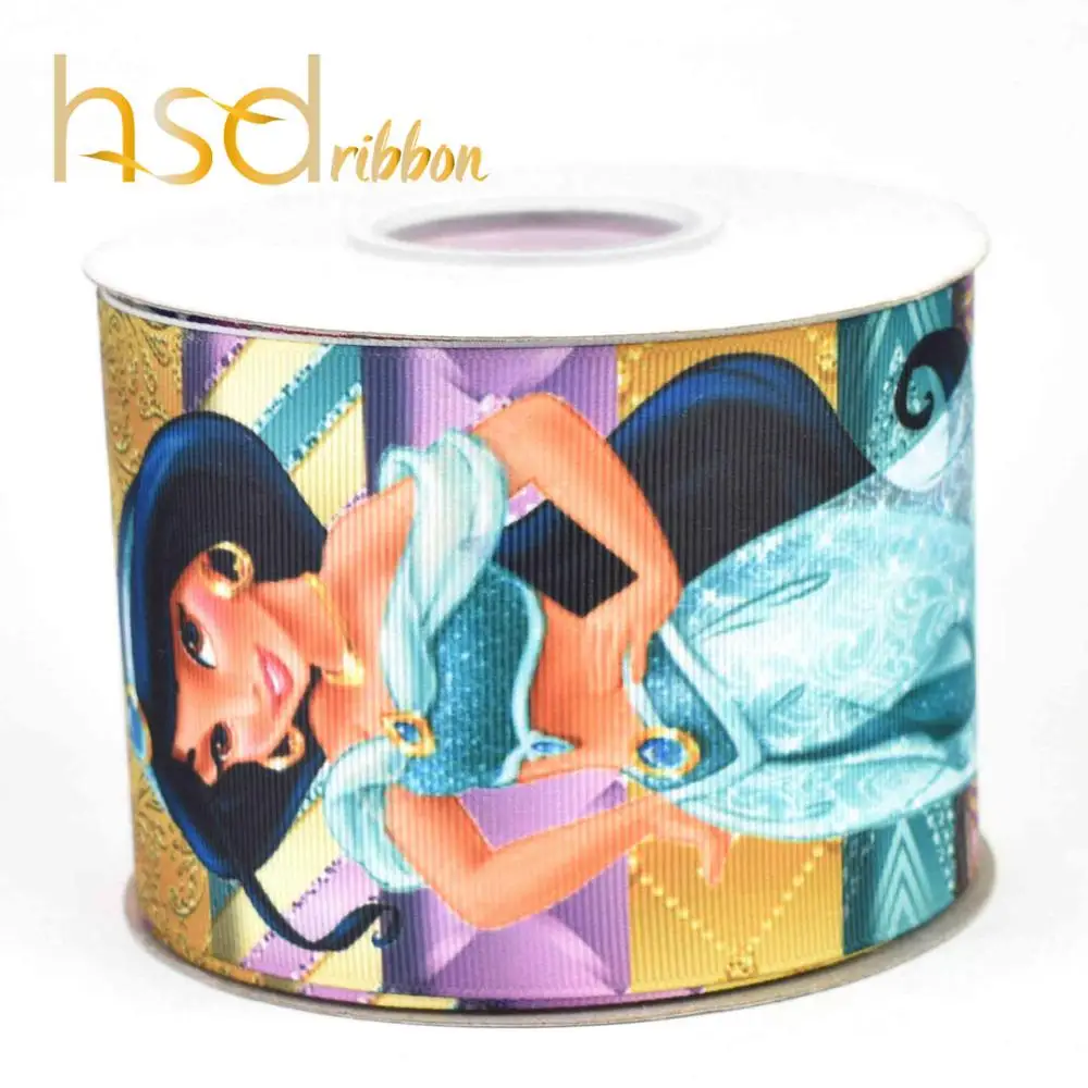 06 HSDCraft 22 мм 25 мм 38 мм 50 мм 75 мм Принцесса Серия HT Grosgrain лента 10 ярдов/рулон - Цвет: 06