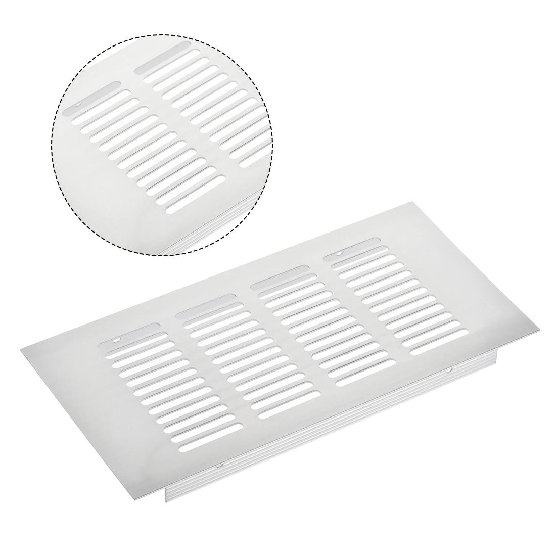 

uxcell Rectangle Shape Ventilation Grille Aluminum Alloy Air Vent 7.87" x 3.94" for Wardrobe Cupboards 3pcs