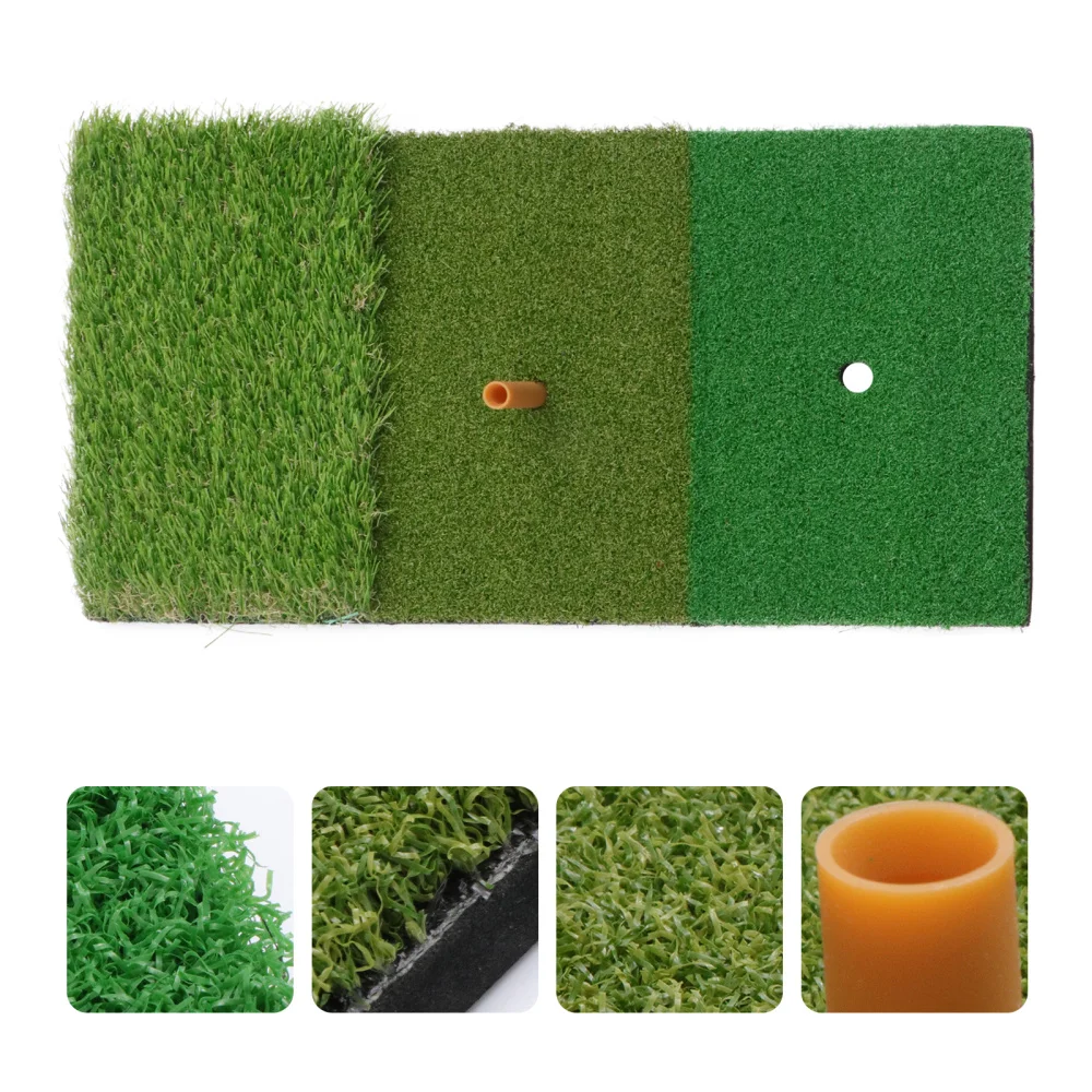 

Practice Mat Portable Swing Mat Hitting Mat and Driving Pad Outdoor Indoor Training Aids Green 3 Colors Long and Short Gras