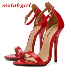 Mclubgirl, женские и мужские сексуальные очень высокие каблуки, искусственные 37-48, женские сандалии большого размера, мужские и женские сандалии для ночного клуба ZQJ