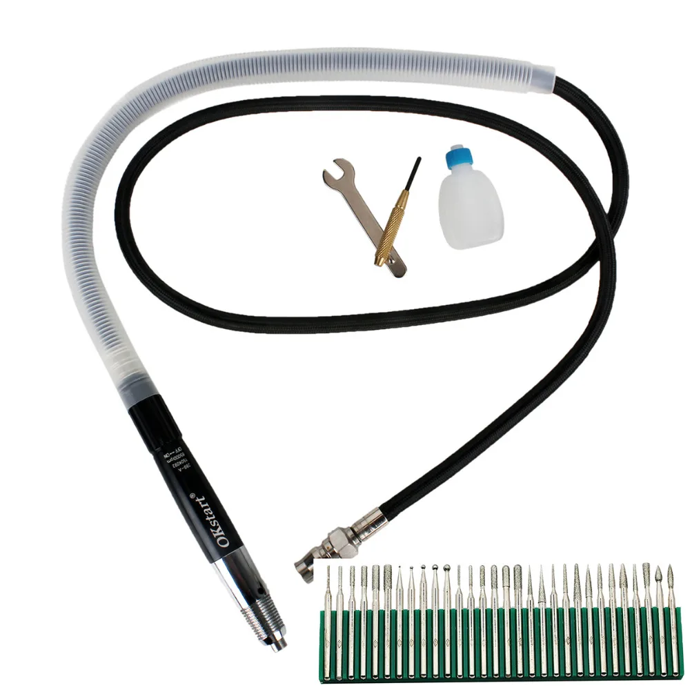

STARY 1/8'' Micro Air Pencil Die Grinder Kit 65000rpm Pneumatic Pencil Grinder for Detail Sanding Grinding Engraving Work